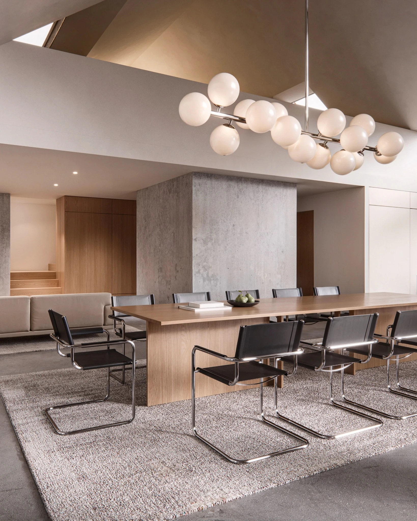 Lakeside residence dining room